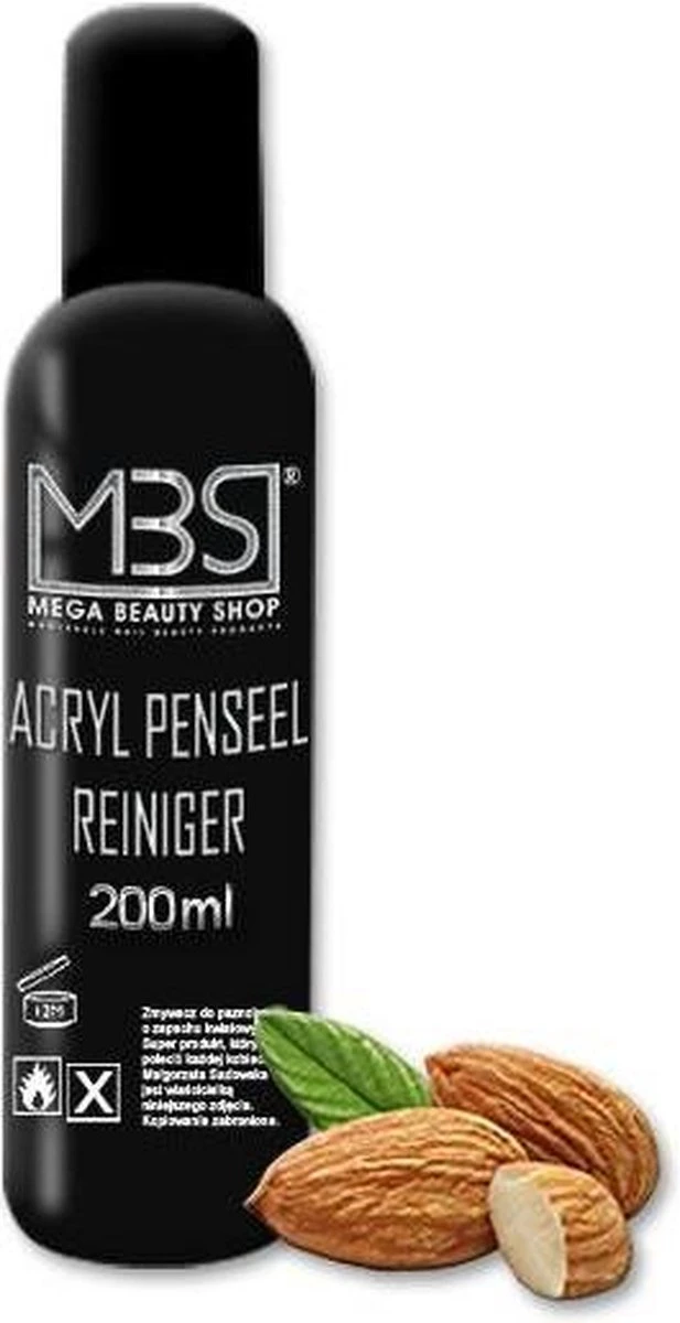 Acryl Penseelreiniger (200 Ml) Met Amandelgeur - Nail Penseelreiniger- Acryl Nagels 3 Acryl Penseelreiniger (200 Ml) Met Amandelgeur - Nail Penseelreiniger- Acryl Nagels