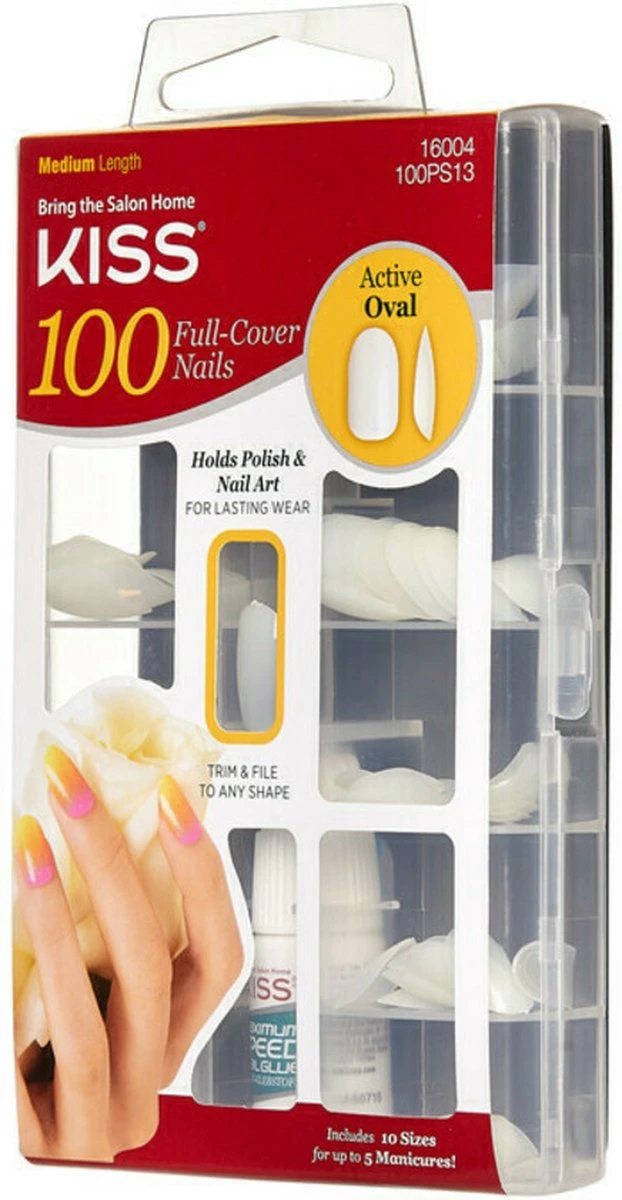 Kiss Nagel&lijm Active Oval 100 St 3 Kiss Nagel&lijm Active Oval 100 St