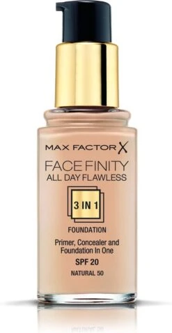 Max Factor Facefinity All Day Flawless 3-in-1 Liquid Foundation - 050 Natural -Maquillage Cosmetics 622x1200 6