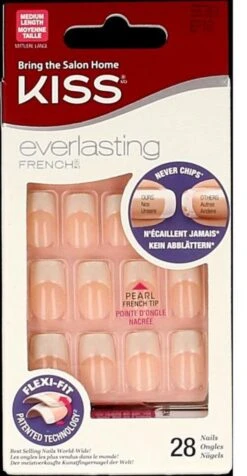 Kiss - Everlasting French Nail Kit - Medium - Pearl - Nepnagels -Maquillage Cosmetics 623x1200 7