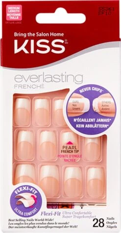 Kiss - Everlasting French Nail Kit - Medium - Pearl - Nepnagels -Maquillage Cosmetics 626x1200 8
