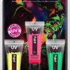 Paintglow - Neon UV Face & Body Paint Set - Carnaval Accessoires - Verf - Schmink - Make-up - Roze - Groen - Geel - 12 Ml - 3 Stuks -Maquillage Cosmetics 631x1200 7