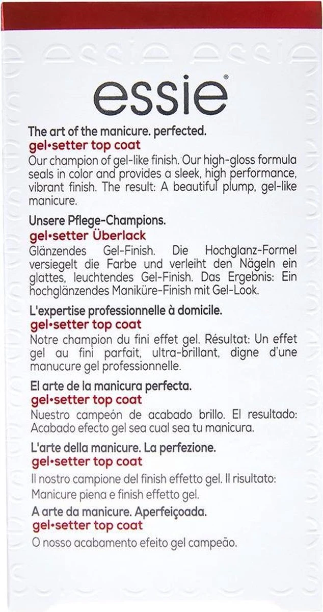 Essie Nagelverzorging - Gel Setter - Topcoat Met Gelglans Finish 4 Essie Nagelverzorging - Gel Setter - Topcoat Met Gelglans Finish – Image 2