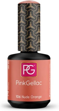 Pink Gellac - Nude Orange - Gellak - Vegan - Oranje - Glanzend - 15ml -Maquillage Cosmetics 645x1200 6
