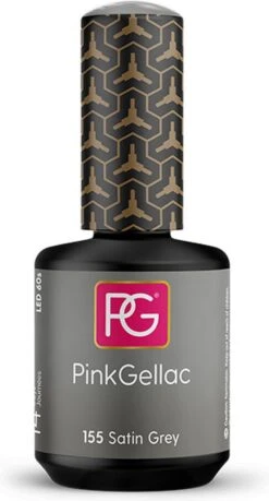Pink Gellac - Satin Grey - Gellak - Vegan - Grijs - Glanzend - 15ml -Maquillage Cosmetics 646x1200 6