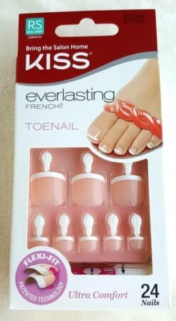 Kiss Everlasting French Toenails Limitless - Teennagels - Toenails - Plaknagels Voor Tenen - Kunstnagels Voor Tenen - 24 Stuks - Beste Kwaliteit -Maquillage Cosmetics 658x1200 4