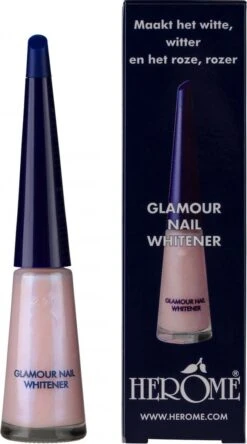 Herome Glamour Nail Whitener - Natural Nail Whitener Met Een Romige Parelmoerglans - Camoufleert Doffe Of Verkleurde Nagels - 10ml. 20 Herome Glamour Nail Whitener - Natural Nail Whitener Met Een Romige Parelmoerglans - Camoufleert Doffe Of Verkleurde Nagels - 10ml. -Maquillage Cosmetics 667x1200 1