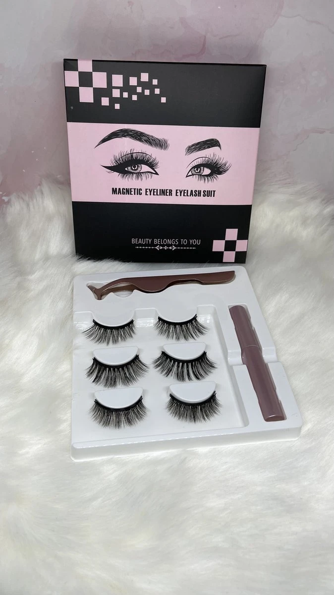 Magnetische Eyeliner En Magnetiche Wimpers - 3 Paar Nepwimpers - 3D Fake Lashes - Inclusief Pincet-natural 4 Magnetische Eyeliner En Magnetiche Wimpers - 3 Paar Nepwimpers - 3D Fake Lashes - Inclusief Pincet-natural – Image 2