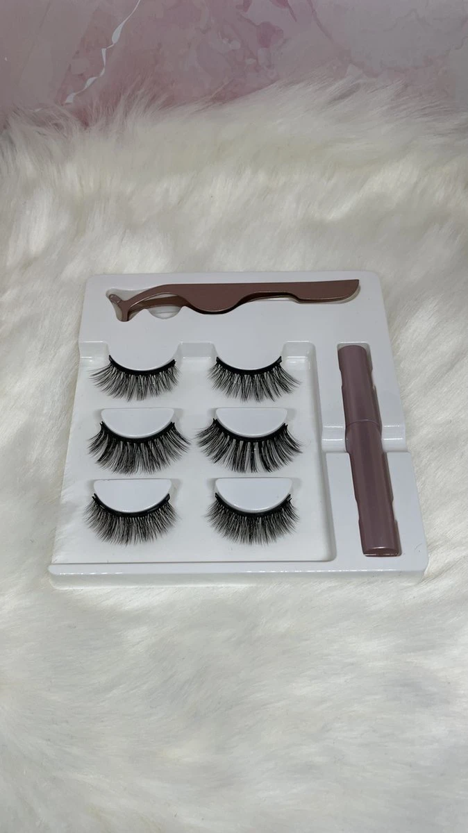 Magnetische Eyeliner En Magnetiche Wimpers - 3 Paar Nepwimpers - 3D Fake Lashes - Inclusief Pincet-natural 5 Magnetische Eyeliner En Magnetiche Wimpers - 3 Paar Nepwimpers - 3D Fake Lashes - Inclusief Pincet-natural – Image 3