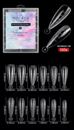 Royala Mold08 Dual System Forms - Mold - 120 Stuks - 12 Maten In Handige Tipbox - Polygel Tips - Voor Polygel En Acrylgel - Mix System Forms - Tips Voor Polygel - Royala Dual Mold Tips Line 15 Royala Mold08 Dual System Forms - Mold - 120 Stuks - 12 Maten In Handige Tipbox - Polygel Tips - Voor Polygel En Acrylgel - Mix System Forms - Tips Voor Polygel - Royala Dual Mold Tips Line -Maquillage Cosmetics 682x1200 3