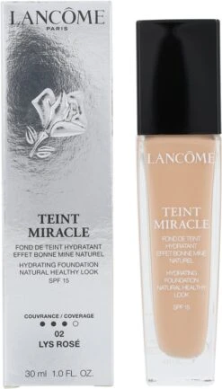 Lancôme Teint Miracle Foundation 30 Ml - 02 Lys Rosé - SPF 15 -Maquillage Cosmetics 685x1200