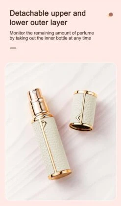 Hervulbare Parfumverstuiver-5ml-Mini Parfumverstuiver-Kleine Spuitfles Voor Parfum-Lege Parfumflesje Voor Op Reis Glasspray Draagbaar Parfumpakket Met Lederen Hoes - Mandarijn Groen -Maquillage Cosmetics 707x1200 4