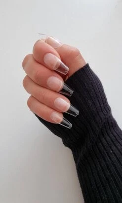 Gel Tips Nail Extension Full Cover Medium Coffin Ballerina False Tips Pre Shaped Nails Nepnagels 240ps Fake Nails- Plaknagels Met Lijm - Nageltips Transparant / Clear Tips + Nagellijm -Maquillage Cosmetics 722x1200 7