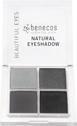 Benecos Vegan Oogschaduw Quattro - Smokey Eyes -Maquillage Cosmetics 730x1200 3