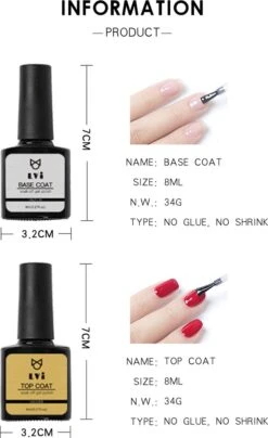 Elvi Polygel Nagels Kit - 6x15 Perfecte Polygel Kleuren Voor De Feestdagen- Nagelverlenging - Polyacryl UV Nagellak-Quick Extension Set- Polygel Color Changing Red-Pink-Polygel Starterspakket- UV Base & Top Coat-Slip Solution-100 Nagel Tips- -Maquillage Cosmetics 733x1200 7