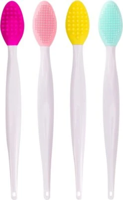 Merkloos Lip Scrub Borstel Set 4-delig - Mee Eters Verwijderen – Gezichtsreiniger – Gezichtsborstel Blackhead Remover -Maquillage Cosmetics 736x1200