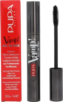 Pupa Milano Vamp! All In One Mascara - 101 Extra Black -Maquillage Cosmetics 743x1200