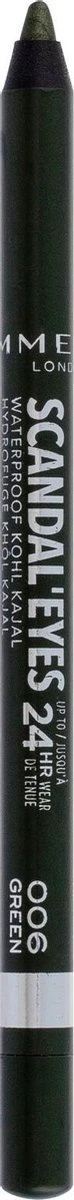 Rimmel London Rimmel ScandalEyes Kohl Kajal Waterproof Oogpotlood - 006 Green 8 Rimmel London Rimmel ScandalEyes Kohl Kajal Waterproof Oogpotlood - 006 Green – Image 6