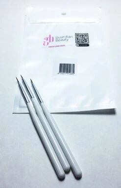 Merkloos Nagel Art Kwast Voor Decoratie 2 Sets Van 3 Elk | Nail Art - Nail Brush -Maquillage Cosmetics 769x1200 7