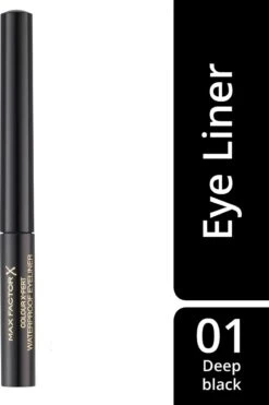 Max Factor Colour Xpert Waterproof - 01 Deep Black - Zwart - Eyeliner -Maquillage Cosmetics 800x1200 33