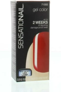 SensatioNail Gel Polish Scarlet Red - Gel Nagellak - Rood -Maquillage Cosmetics 803x1200 7