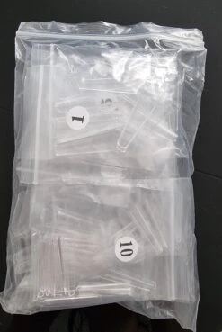 Merkloos Gel Flex 250 Nageltips Met Lijm - Transparant XXL Long Coffin Half Cover C Nail Tips- French Nail Art Acryl Nagels & Gelnagels -Hoge Kwaliteit -Maquillage Cosmetics 804x1200 4