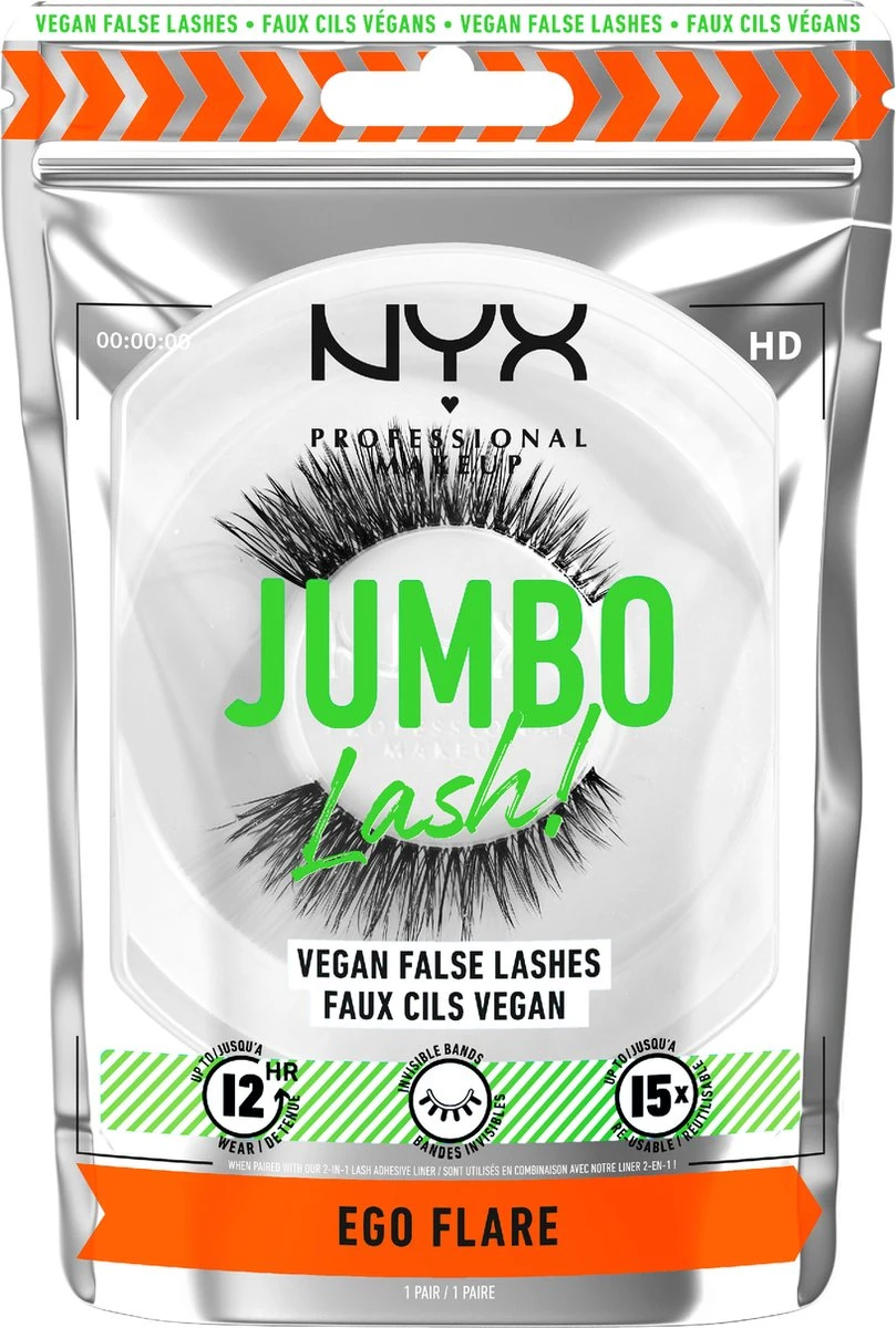 NYX Professional Makeup Jumbo Lash! Vegan False Lashes - LGLA05 Ego Flare 3 NYX Professional Makeup Jumbo Lash! Vegan False Lashes - LGLA05 Ego Flare