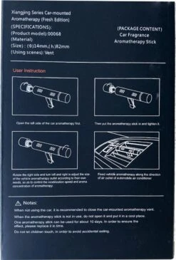 Luxe Auto Luchtverfrisser - 3 Aroma Geuren - Auto Verfrisser - Auto Luchtje - Zwart -Maquillage Cosmetics 811x1200 8
