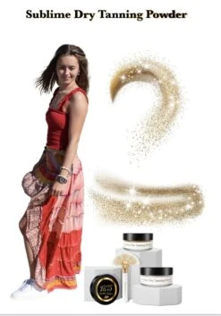 MaMo Subliem - Sublime Dry Tanning Powder - Medium - Baking Powder - Finishing Powder - Met Optie Shimmer - Tanning - Poeder - Spraytan - Glow - Grapes - Visagisten - Finishing Powder - Selftanning Powder - Na Zonnebrand Creme - Foundation - Make-up -Maquillage Cosmetics 839x1200