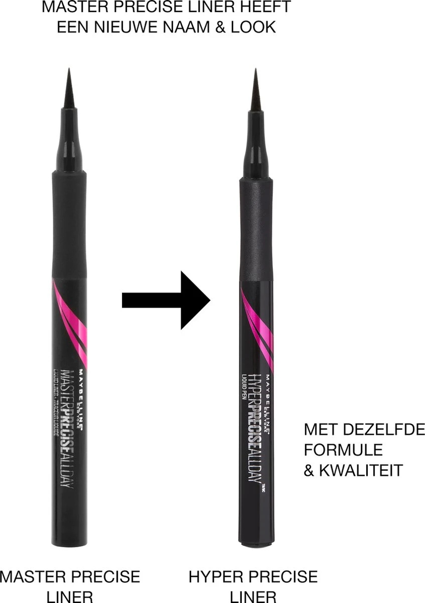 Maybelline Hyper Precise All Day Liquid Eyeliner - Zwart 7 Maybelline Hyper Precise All Day Liquid Eyeliner - Zwart – Image 5