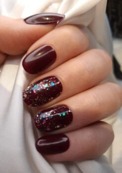 SD Press On Nails - B-Series - Plaknagels - Nagelset 20 Nagels - B72 - Rood - Gellak - Nagellak - Korte Ronde Nageltips - Nepnagels Met Lijm - Kunstnagels - Nail Art - Handmade - Valse Nagels - Nagelvijl - Accessoires - Korte Nagels - Glitter -Maquillage Cosmetics 848x1200 5