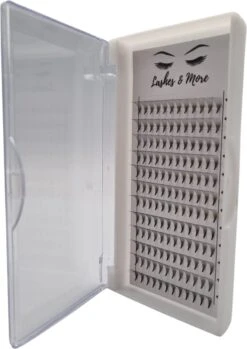 Lashes & More - Nepwimpers - 10D 15mm 0.05 D Krul - Pre-Made Volume Fans – Russian Volume – Pre-Made Fans- Wimperextensions – Wimper Extensions - Verkrijgbaar In Lengte 9mm Tot 15mm