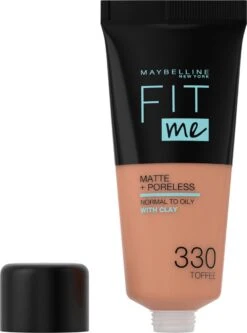 Maybelline Fit Me Matte & Poreless Foundation - 330 Toffee -Maquillage Cosmetics 891x1200 2