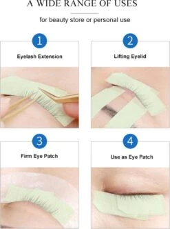 Lashes & More - Wimpertape - Wit - Wimperextensions - Wimper Tape - Beautytape - Medische Tape - Wimper Tool - Hyperallergeen - Huidvriendelijk – Tape – Non Wooven Tape -Maquillage Cosmetics 894x1200 3