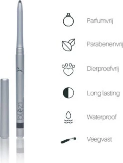 Blèzi® Automatic Eye Pencil 10 Shiny Black - Oogpotlood Zwart Waterproof - Zwart Met Shine 12 Blèzi® Automatic Eye Pencil 10 Shiny Black - Oogpotlood Zwart Waterproof - Zwart Met Shine -Maquillage Cosmetics 902x1200 10