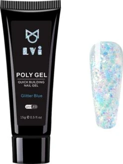 Elvi Polygel Starterskit -Complete Set Inc. USB UV/Led Mini Lamp-6x15g Polygel Kleuren Blauw - Nagelverlenging Polyacryl UV Nagellak-Quick Extension Temperature Color Changing Gel Blue Green -Maquillage Cosmetics 905x1200 8