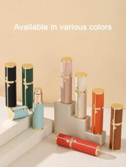 Hervulbare Parfumverstuiver-5ml-Mini Parfumverstuiver-Kleine Spuitfles Voor Parfum-Lege Parfumflesje Voor Op Reis Glasspray Draagbaar Parfumpakket Met Lederen Hoes - Mandarijn Groen -Maquillage Cosmetics 908x1200 8