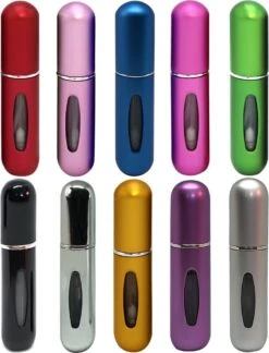 MaxedMore Navulbare Parfumverstuiver 5ml Zilver - 65 Keer Spraybare Parfum Verstuiver - Hervulbaar Tasverstuiver Voor Parfum - Meeneem Mini Geur Flesje Voor Op Reis - Lipstick Formaat Navulbaar Parfumflesje -Maquillage Cosmetics 915x1200 12