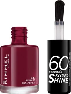 Rimmel London 60 Seconds Super Shine Nagellak - 340 Berries And Cream -Maquillage Cosmetics 917x1200 3