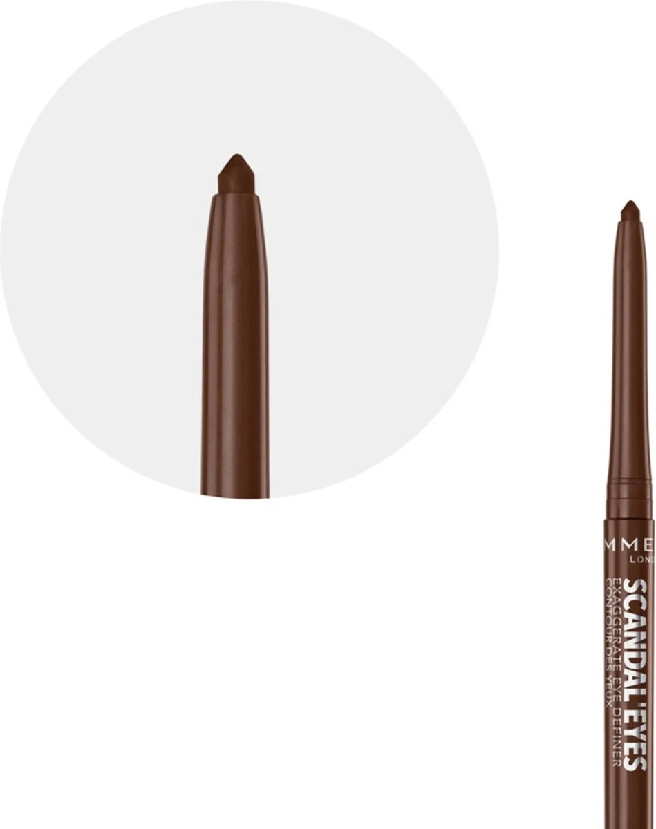 Rimmel London Exaggerate Full Colour Eye Definer Oogpotlood - 002 Chocolate 4 Rimmel London Exaggerate Full Colour Eye Definer Oogpotlood - 002 Chocolate – Image 2