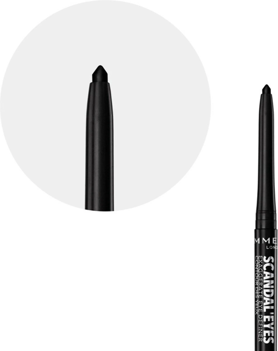 Rimmel London Exaggerate Full Colour Eye Definer Oogpotlood - 001 Black 8 Rimmel London Exaggerate Full Colour Eye Definer Oogpotlood - 001 Black – Image 6