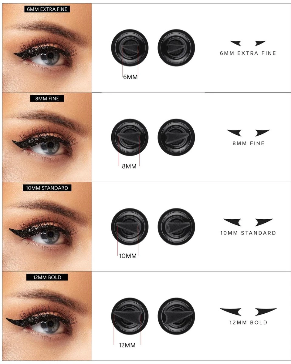 MARBL. Cosmetics - Easy Wing - Eyeliner Stempel - 6MM - 10 MARBL. Cosmetics - Easy Wing - Eyeliner Stempel - 6MM - – Image 8