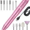 Simver Elektrische Nagelfrees - 11 Nagelvijl Bitjes En 56 Schuurrolletjes - Manicure / Pedicure - Roze - Cadeautip - Kerstcadeau -Maquillage Cosmetics 965x1200 7