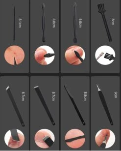 Fritzline© Professionele Manicureset 16-delig | Nagelset Incl. Nagelvijl & Nagelknipper | Lederen Blauwe Etui | Manicure Pedicure Set -Maquillage Cosmetics 965x1200 9