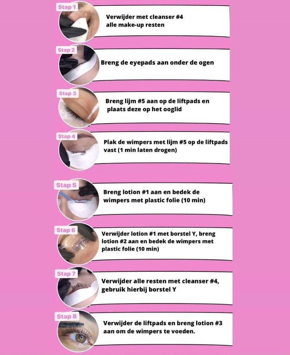 Merkloos Wimper & Wenkbrauw Lifting Set - Wimperlift - Wenkbrauwlift - Lashlift - Browlift - Proffesional Wimperlifting - Lash Lift - Wimperkit - Wenkbrauwkit - Permanent Gekrulde Wimpers - Lashes And Brows - Lash & Brow Kit 11 Merkloos Wimper & Wenkbrauw Lifting Set - Wimperlift - Wenkbrauwlift - Lashlift - Browlift - Proffesional Wimperlifting - Lash Lift - Wimperkit - Wenkbrauwkit - Permanent Gekrulde Wimpers - Lashes And Brows - Lash & Brow Kit – Image 9