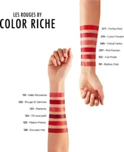 L’Oréal Paris Lippenstift Color Riche Satin - 125 Maison Marais Rood -Maquillage Cosmetics 983x1200 3
