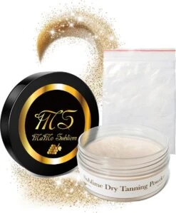 MaMo Subliem - Sublime Dry Tanning Powder - Medium - Baking Powder - Finishing Powder - Met Optie Shimmer - Tanning - Poeder - Spraytan - Glow - Grapes - Visagisten - Finishing Powder - Selftanning Powder - Na Zonnebrand Creme - Foundation - Make-up -Maquillage Cosmetics 992x1200